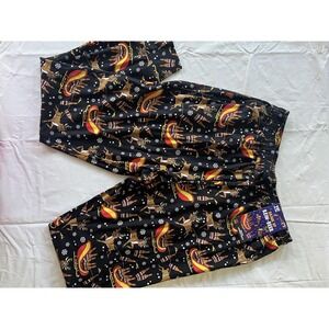 Yo Ho Ho Pants Mens Medium Reindeer & Beer Sled Pajama Bottoms